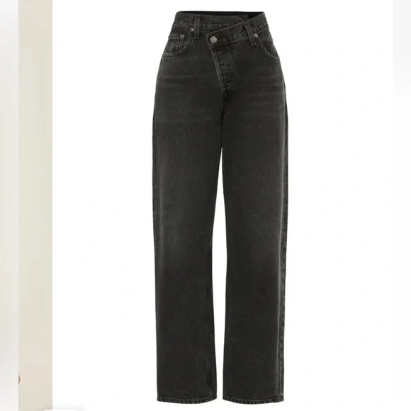 AGOLDE Criss Cross Straight Jeans in Savage Size High-Waisted Jeans Size 25 - Picture 3 of 11